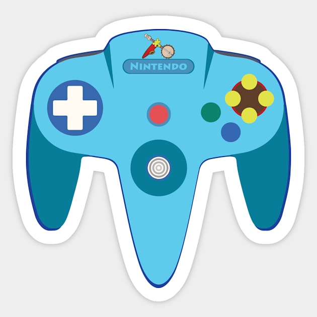 Ryan's Banjo Kazooie Controller Sticker by BRICHstudiosShop